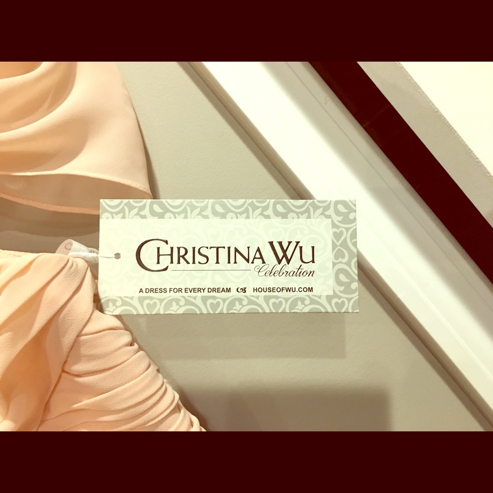 Christina Wu Bridesmaid Dress Blush - Picture 1 of 3
